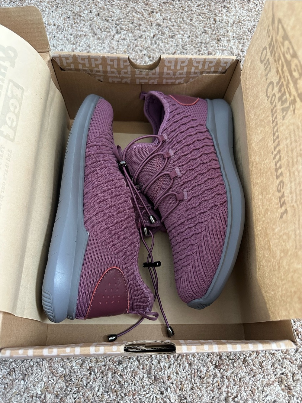 Propet TravelBound Women’s 9.5 M Berry Knit Bungee Comfort Sneakers New in Box - Picture 10 of 10